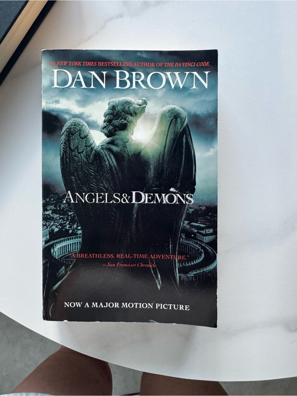 Dan Brown Angels & Demons Paperback Book - Teal/Black Cover